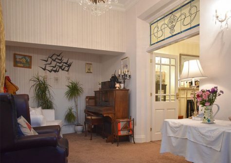 The living area at Merlewood House, Torquay