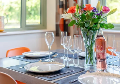 The dining area at Merlin Lodge, Winnard's Perch