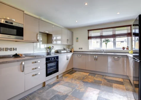 The kitchen at Merlyn, Porthleven