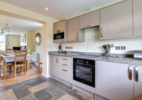 The kitchen at Merlyn, Porthleven