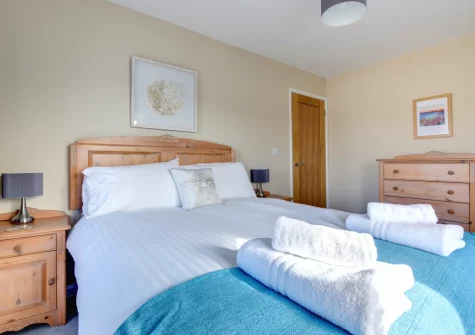Bedroom #2 at Merlyn, Porthleven