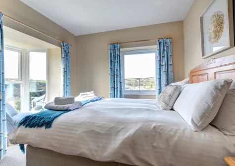 Bedroom #2 at Merlyn, Porthleven