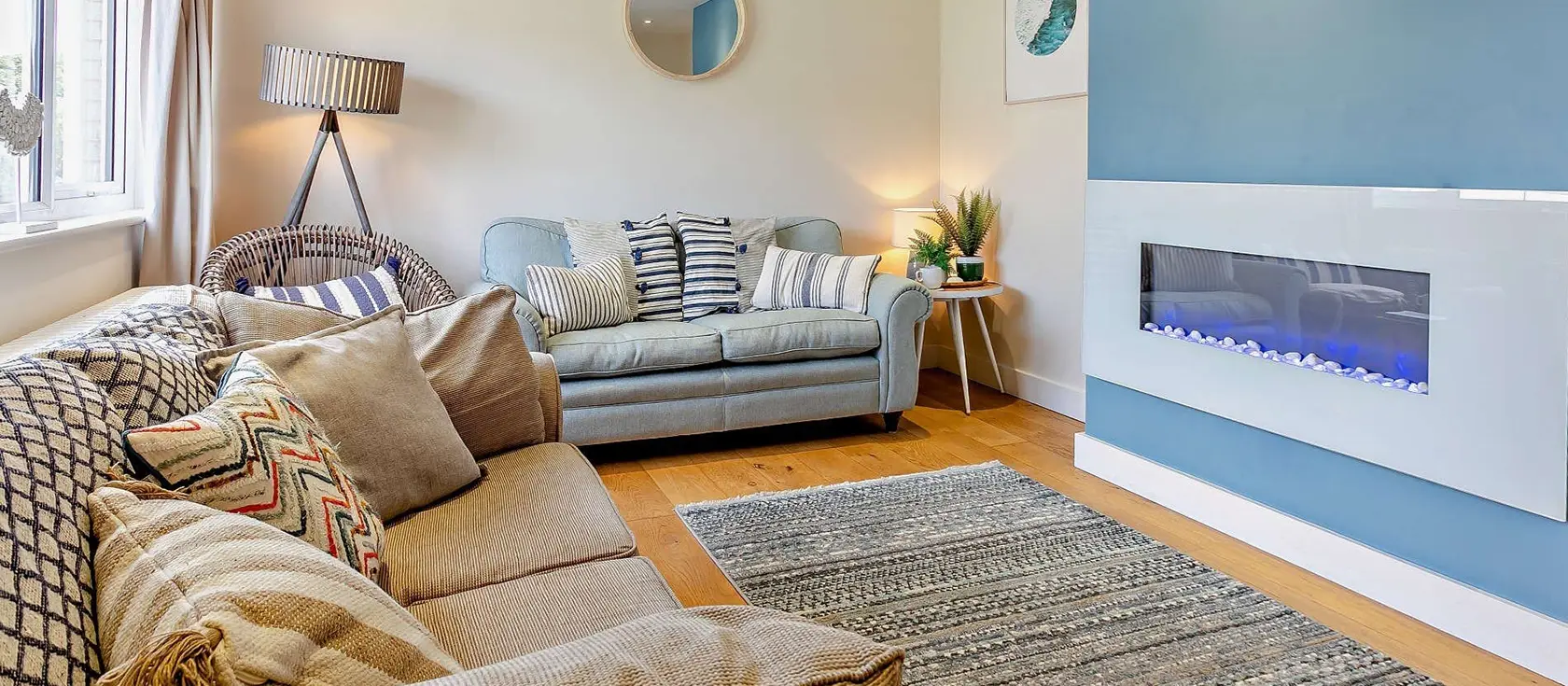 Mermaids, Croyde is a stunning detached house featuring a luxurious hot tub and breathtaking sea views. Enjoy beautiful oak floors, modern amenities, and easy beach access for the perfect North Devon coastal escape with family and friends.