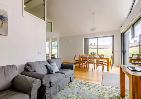 The living area at Merry Barn, Payhembury