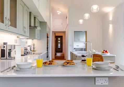 The kitchen at Merry Barn, Payhembury