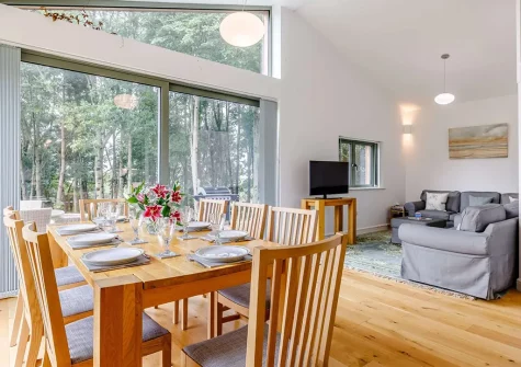 The dining area at Merry Barn, Payhembury