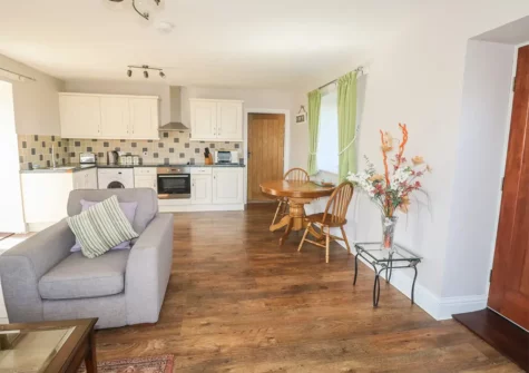 The living area at Middle Barn, Launceston