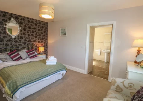 The bedroom at Middle Barn, Launceston