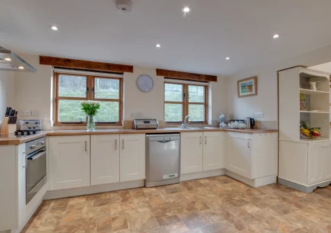 The kitchen at Mill Barn, Bish Mill