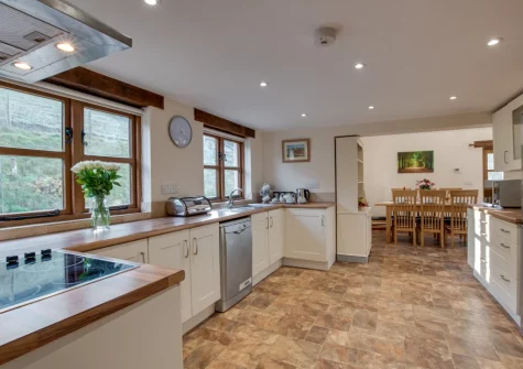 The kitchen at Mill Barn, Bish Mill