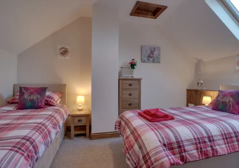 Bedroom #3 at Mill Barn, Bish Mill