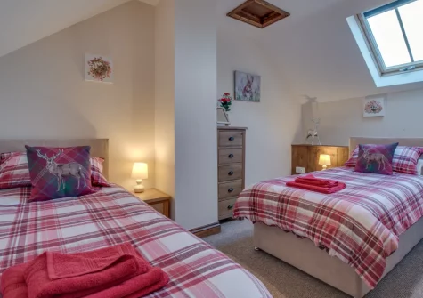 Bedroom #3 at Mill Barn, Bish Mill