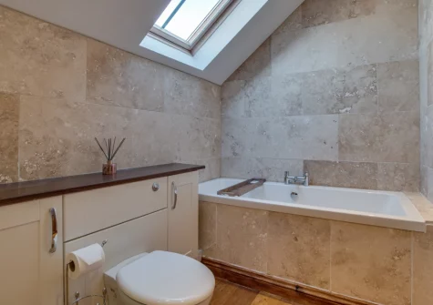 The bathroom at Mill Barn, Bish Mill