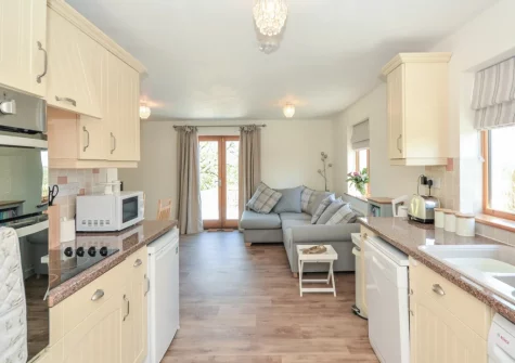 The kitchen at Mill View Cottage, Sutcombe