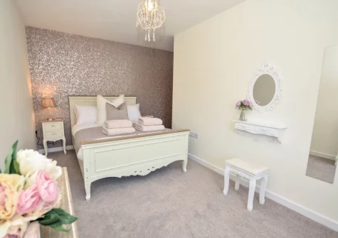 Bedroom #1 at Mill View Cottage, Sutcombe