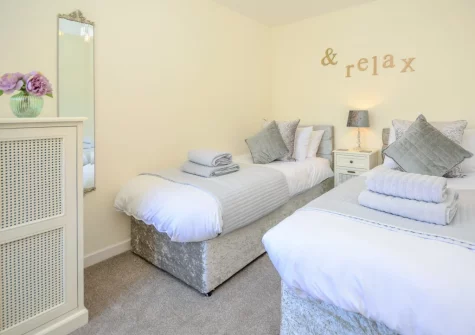 Bedroom #2 at Mill View Cottage, Sutcombe