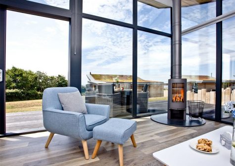 The living area at Millook, Wooda Farm, Bush