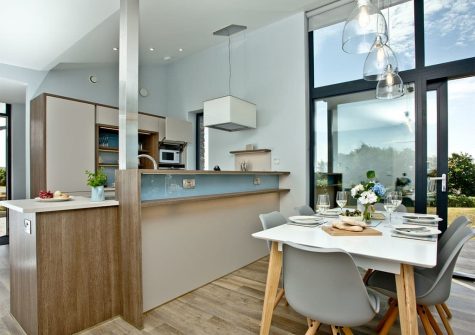 The dining area at Millook, Wooda Farm, Bush