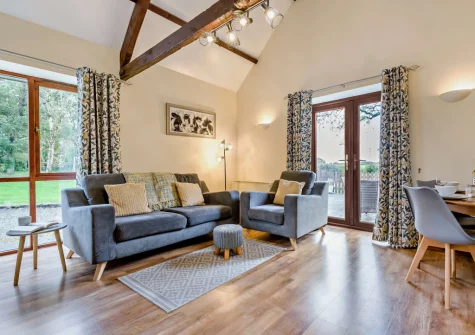 The living area at Millpond Stables, Clawton