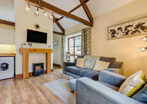 The living area at Millpond Stables, Clawton