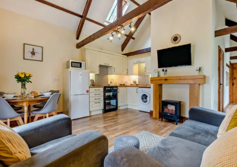 The living area at Millpond Stables, Clawton