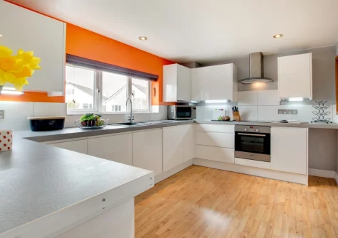 The kitchen at Minnows, Tregolds