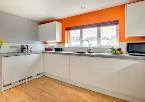 The kitchen at Minnows, Tregolds