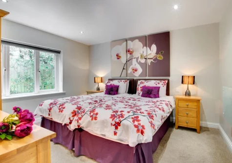 Bedroom #3 at Minnows, Tregolds