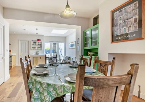 The dining area at Mira Mare, Appledore