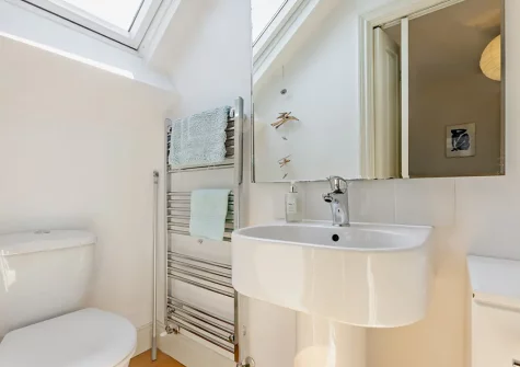 Bedroom #1 en-suite shower room at Mira Mare, Appledore