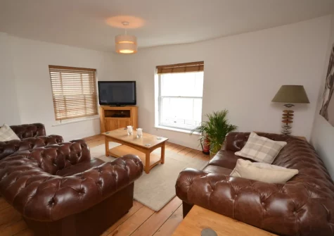 The living room at Missioners Cottage, Appledore