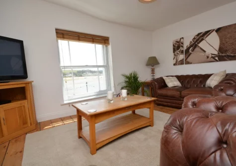 The living room at Missioners Cottage, Appledore