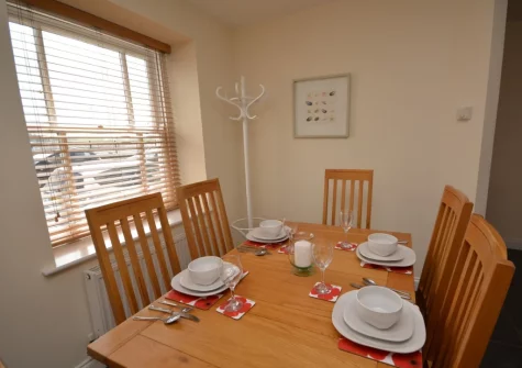 The dining area at Missioners Cottage, Appledore