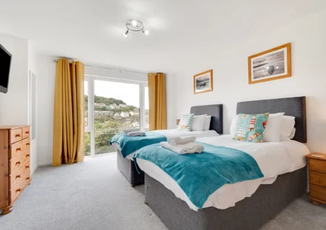 Bedroom #2 at Mizzen Cottage, Looe