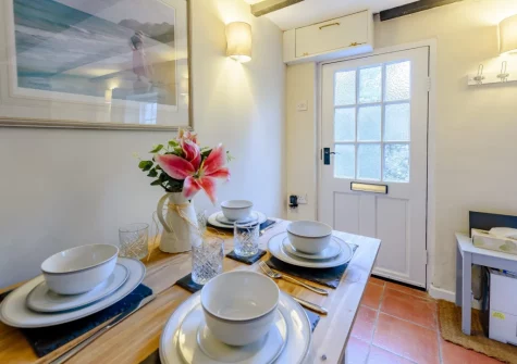 The dining area at Mole End, Appledore