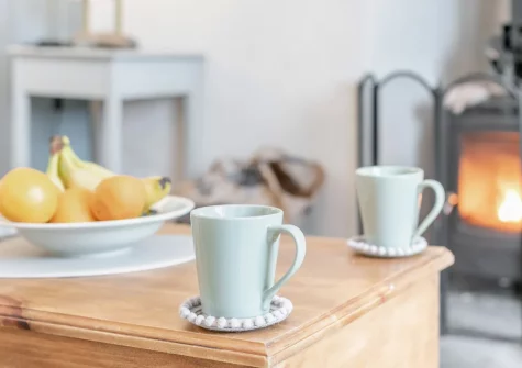 The living area at Mole End, Fowey