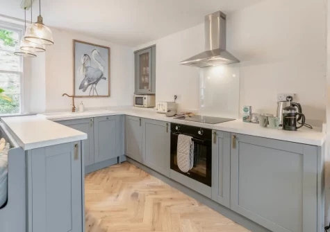 The kitchen at Mole End, Fowey