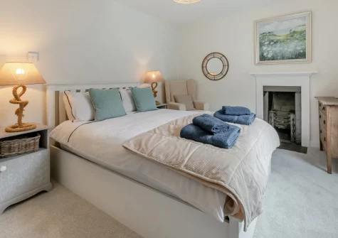 Bedroom #1 at Mole End, Fowey