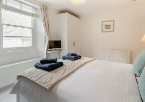 Bedroom #1 at Mole End, Fowey