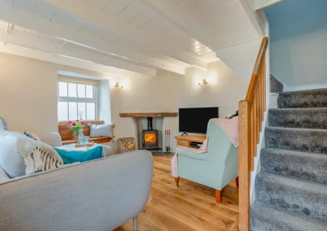 The living room at Molesworth Cottage, Egloshayle