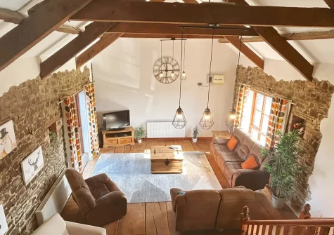 The living area at Monks Treasure, Yeomadan
