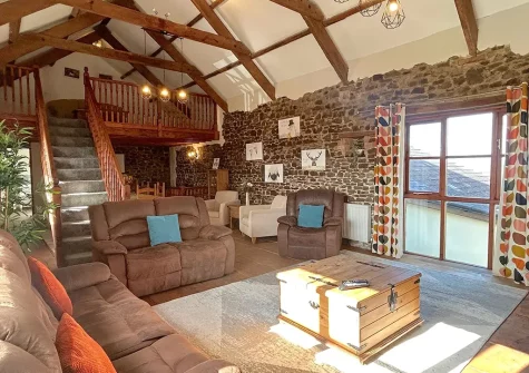 The living area at Monks Treasure, Yeomadan