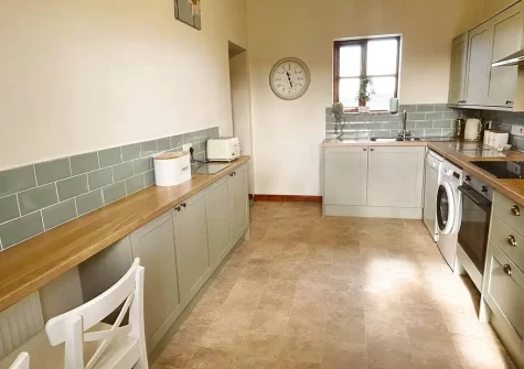 The kitchen at Monks Treasure, Yeomadan