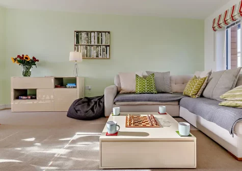 The living area at Montauk, Porthpean