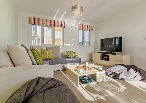 The living area at Montauk, Porthpean