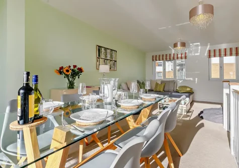 The dining area at Montauk, Porthpean