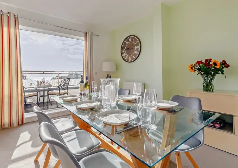 The dining area at Montauk, Porthpean