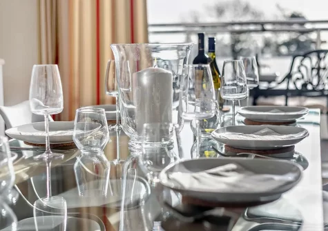 The dining area at Montauk, Porthpean