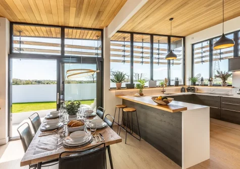 The kitchen & dining area at Monterey, Tehidy