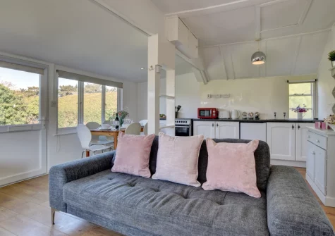 The living area at Moonraker, Croyde